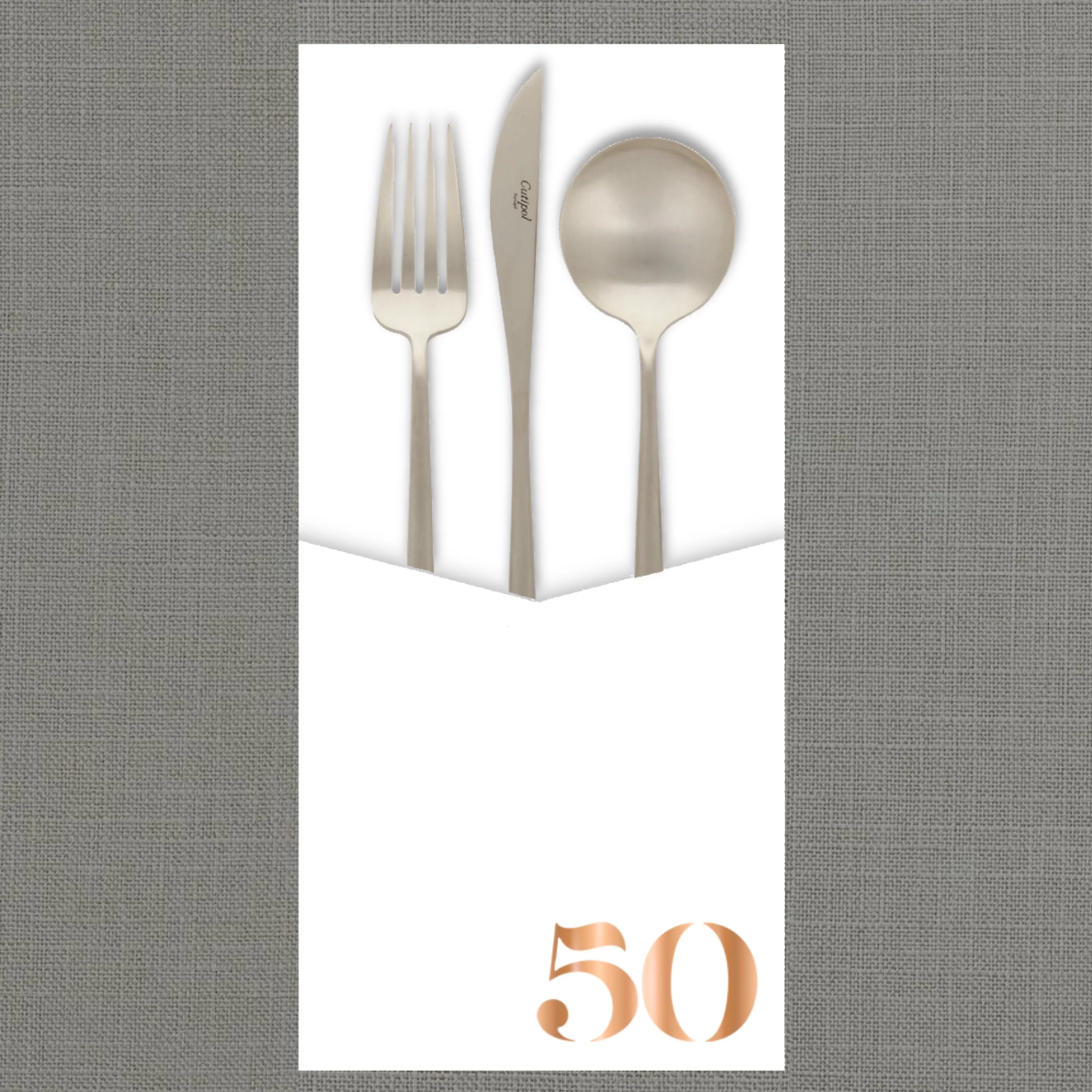 Foil Celebrate! 50 - Cutlery Pouch